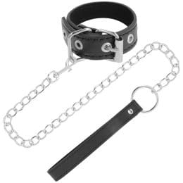 DARKNESS - PENIS RING WITH STRAP